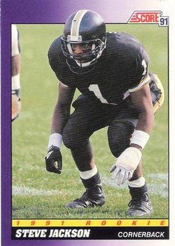 #598 Steve Jackson - Purdue Boilermakers / Houston Oilers - 1991 Score Football