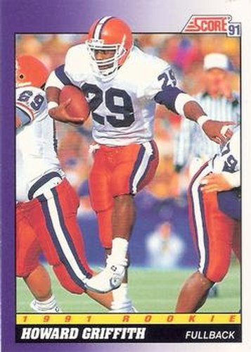 #602 Howard Griffith - Illinois Fighting Illini / Indianapolis Colts - 1991 Score Football