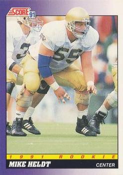 #610 Mike Heldt - Notre Dame Fighting Irish / San Diego Chargers - 1991 Score Football