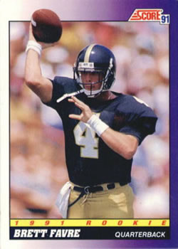#611 Brett Favre - Southern Miss Golden Eagles / Atlanta Falcons - 1991 Score Football