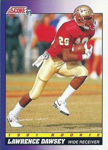 #612 Lawrence Dawsey - Florida State Seminoles / Tampa Bay Buccaneers - 1991 Score Football