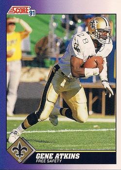 #617 Gene Atkins - New Orleans Saints - 1991 Score Football