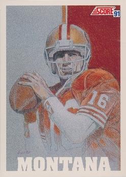 #620 Joe Montana - San Francisco 49ers - 1991 Score Football
