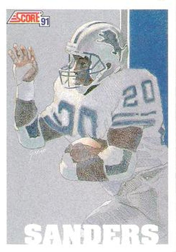 #637 Barry Sanders - Detroit Lions - 1991 Score Football