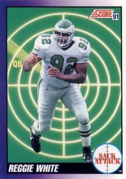 #655 Reggie White - Philadelphia Eagles - 1991 Score Football