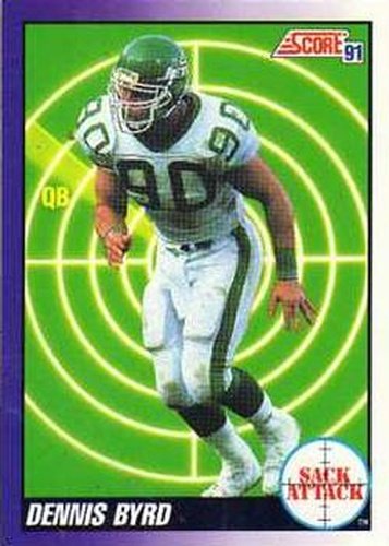 #659 Dennis Byrd - New York Jets - 1991 Score Football