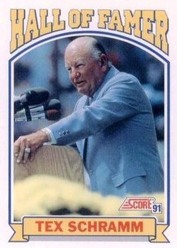 #673 Tex Schramm - Dallas Cowboys - 1991 Score Football