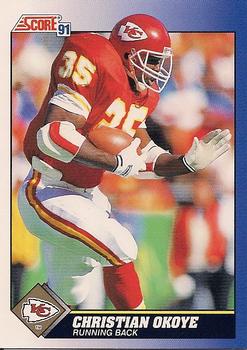 #70 Christian Okoye - Kansas City Chiefs - 1991 Score Football