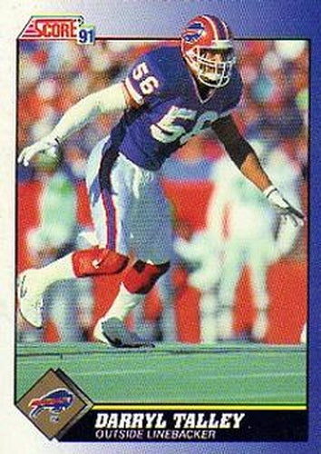 #72 Darryl Talley - Buffalo Bills - 1991 Score Football