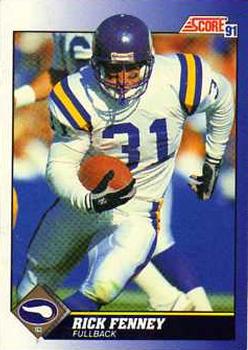 #73 Rick Fenney - Minnesota Vikings - 1991 Score Football