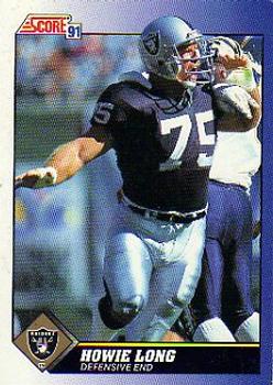 #75 Howie Long - Los Angeles Raiders - 1991 Score Football