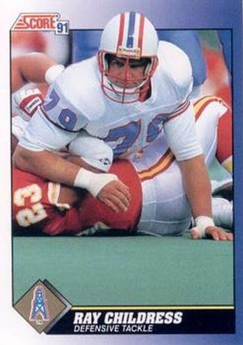 #79 Ray Childress - Houston Oilers - 1991 Score Football