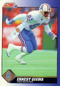 #81 Ernest Givins - Houston Oilers - 1991 Score Football