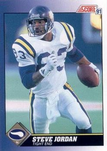#83 Steve Jordan - Minnesota Vikings - 1991 Score Football