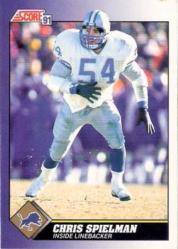 #9 Chris Spielman - Detroit Lions - 1991 Score Football
