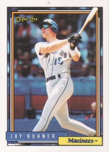 #327 Jay Buhner - Seattle Mariners - 1992 O-Pee-Chee Baseball