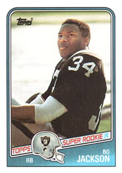 #327 Bo Jackson - Los Angeles Raiders - 1988 Topps Football