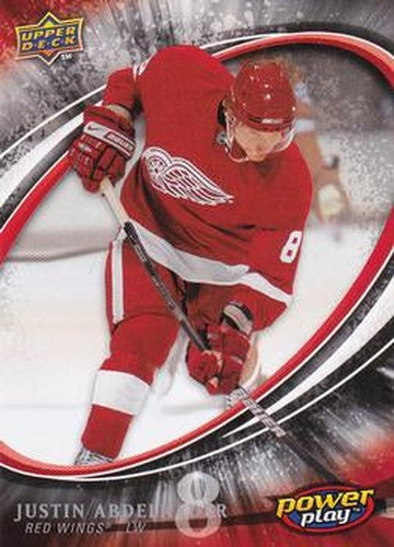 #327 Justin Abdelkader - Detroit Red Wings - 2008-09 Upper Deck Power Play Box Set Hockey