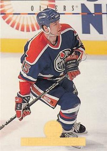 #327 Fredrik Olausson - Edmonton Oilers - 1994-95 Leaf Hockey