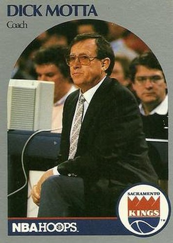 #327 Dick Motta - Sacramento Kings - 1990-91 Hoops Basketball