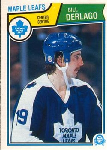 #327 Bill Derlago - Toronto Maple Leafs - 1983-84 O-Pee-Chee Hockey