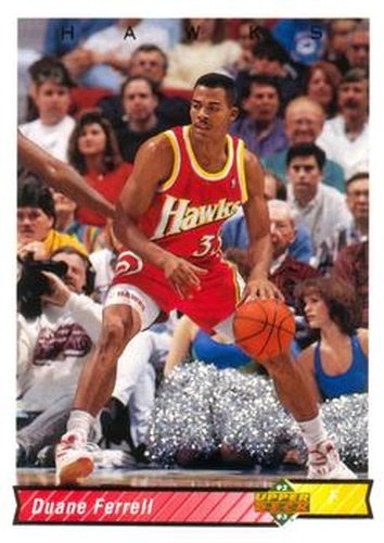 #327 Duane Ferrell - Atlanta Hawks - 1992-93 Upper Deck Basketball