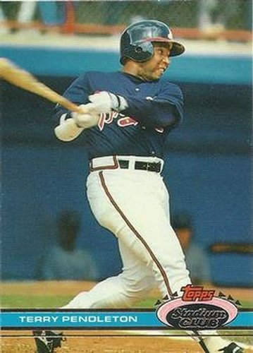 #327 Terry Pendleton - Atlanta Braves - 1991 Stadium Club Baseball