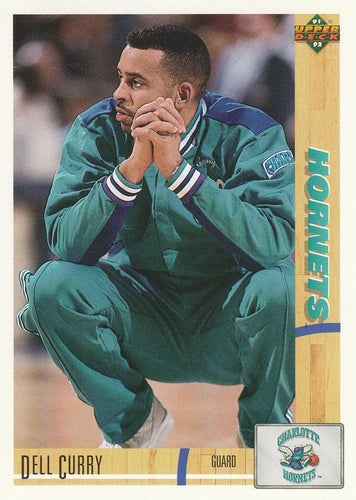 #327 Dell Curry - Charlotte Hornets - 1991-92 Upper Deck Basketball