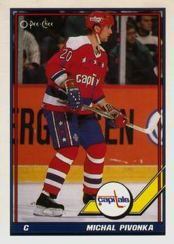 #327 Michal Pivonka - Washington Capitals - 1991-92 O-Pee-Chee Hockey