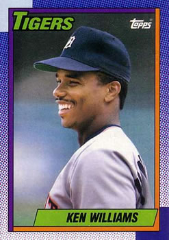 #327 Ken Williams - Detroit Tigers - 1990 Topps Baseball