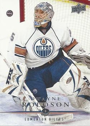 #327 Dwayne Roloson - Edmonton Oilers - 2008-09 Upper Deck Hockey