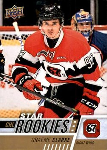 #327 Graeme Clarke - Ottawa 67's - 2017-18 Upper Deck CHL Hockey