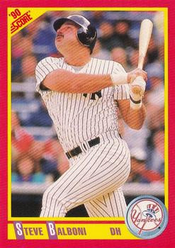 #327 Steve Balboni - New York Yankees - 1990 Score Baseball