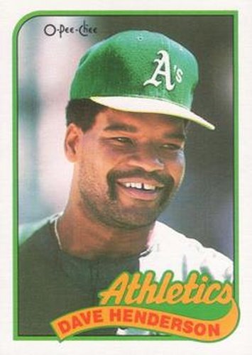 #327 Dave Henderson - Oakland Athletics - 1989 O-Pee-Chee Baseball