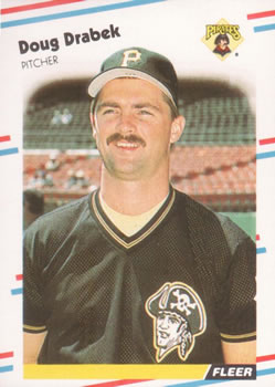 #327 Doug Drabek - Pittsburgh Pirates - 1988 Fleer Baseball