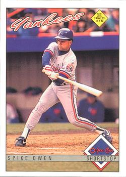 #327 Spike Owen - New York Yankees - 1993 O-Pee-Chee Baseball