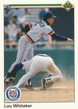 #327 Lou Whitaker - Detroit Tigers - 1990 Upper Deck Baseball