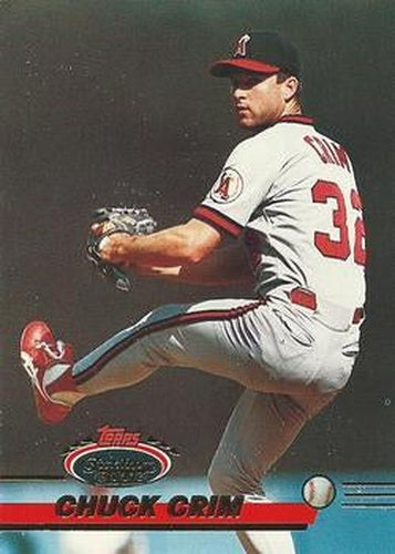 #327 Chuck Crim - California Angels - 1993 Stadium Club Baseball