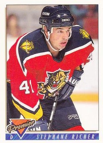 #327 Stephane Richer - Florida Panthers - 1993-94 Topps Premier Hockey