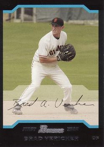 #327 Brad Vericker - San Francisco Giants - 2004 Bowman Baseball