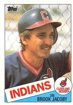#327 Brook Jacoby - Cleveland Indians - 1985 Topps Baseball