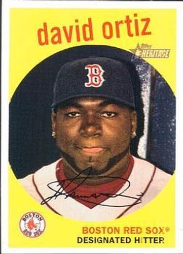 #327 David Ortiz - Boston Red Sox - 2008 Topps Heritage Baseball