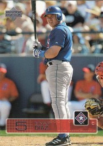 #327 Einar Diaz - Texas Rangers - 2003 Upper Deck Baseball