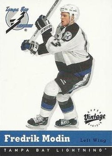 #327 Fredrik Modin - Tampa Bay Lightning - 2000-01 Upper Deck Vintage Hockey