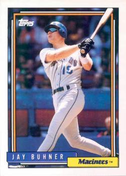 #327 Jay Buhner - Seattle Mariners - 1992 Topps Baseball