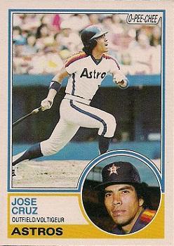 #327 Jose Cruz - Houston Astros - 1983 O-Pee-Chee Baseball