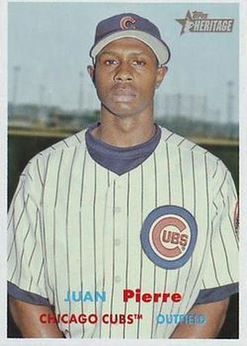 #327 Juan Pierre - Chicago Cubs - 2006 Topps Heritage Baseball