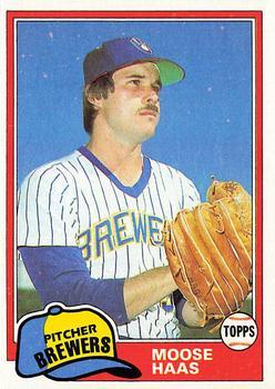 #327 Moose Haas - Milwaukee Brewers - 1981 Topps Baseball