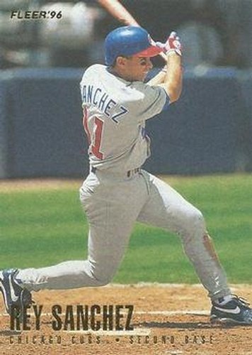 #327 Rey Sanchez - Chicago Cubs - 1996 Fleer Baseball