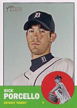 #327 Rick Porcello - Detroit Tigers - 2012 Topps Heritage Baseball